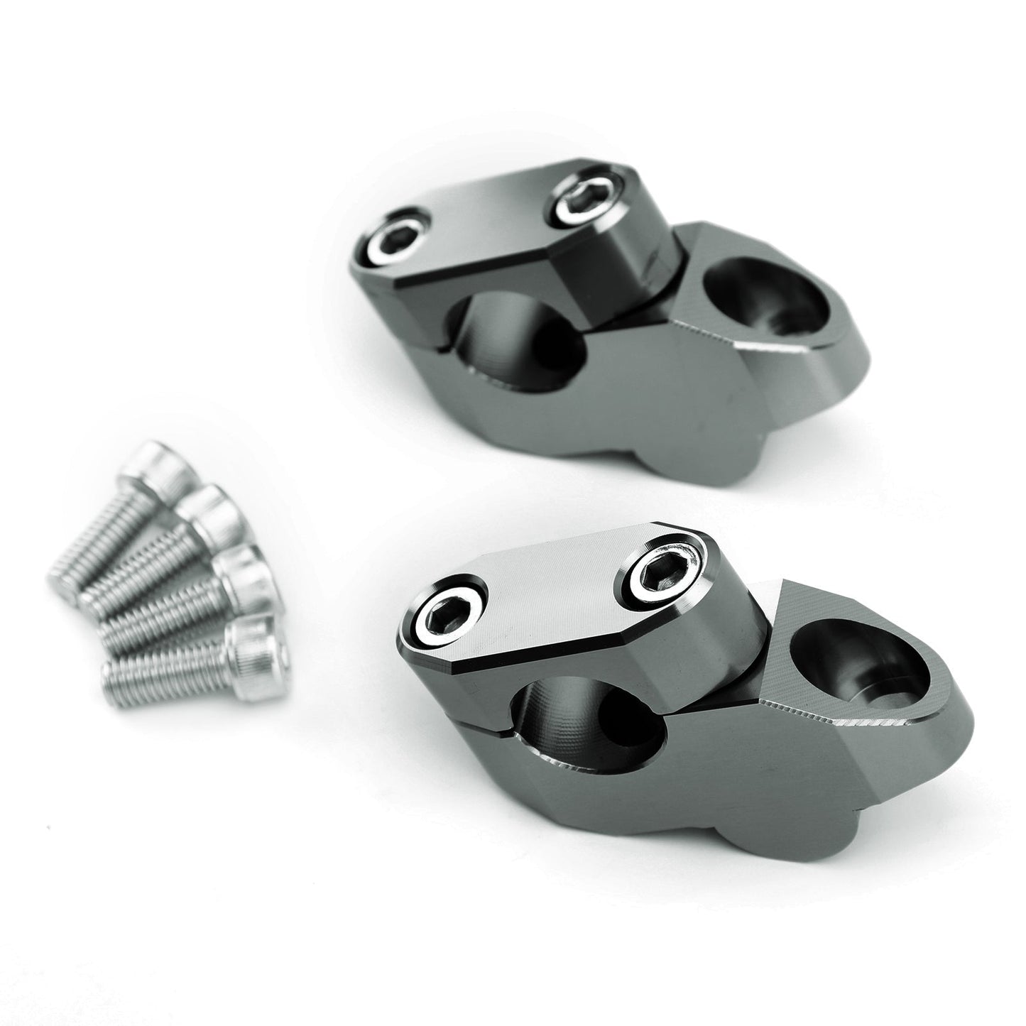 Alluminio billet 7/8" Kit di estensioni per riser manubrio 22mm Per Yamaha Per Honda Per Ducati Per KTM Per Kawasaki Per Suzuki Generico