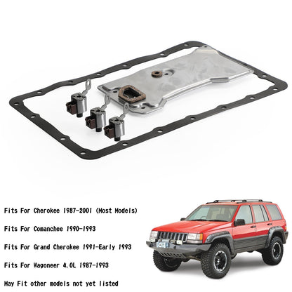 Wagoneer 4.0L 1987-1993 A340 AW4 Trasmissione Solenoide Servizio Filtro TCC Lock Up Shift 21347