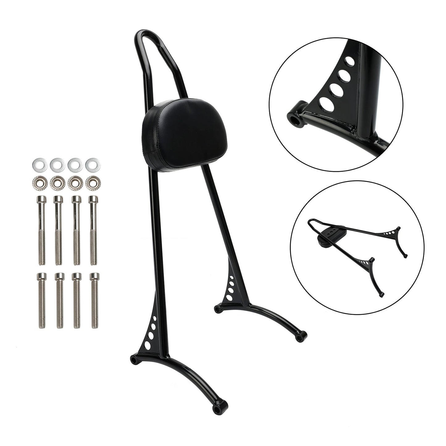 Schienale Sissy Bar passeggero per Sportster Iron 883 1200 XL 48 72 dal 2004 in poi