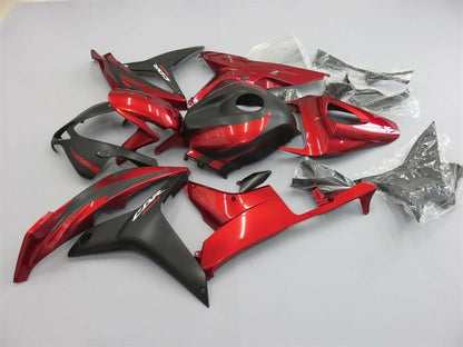 Carena Kit Carrozzeria ABS adatta per Honda CBR600RR 2007 2008 Rosso Nero Generico