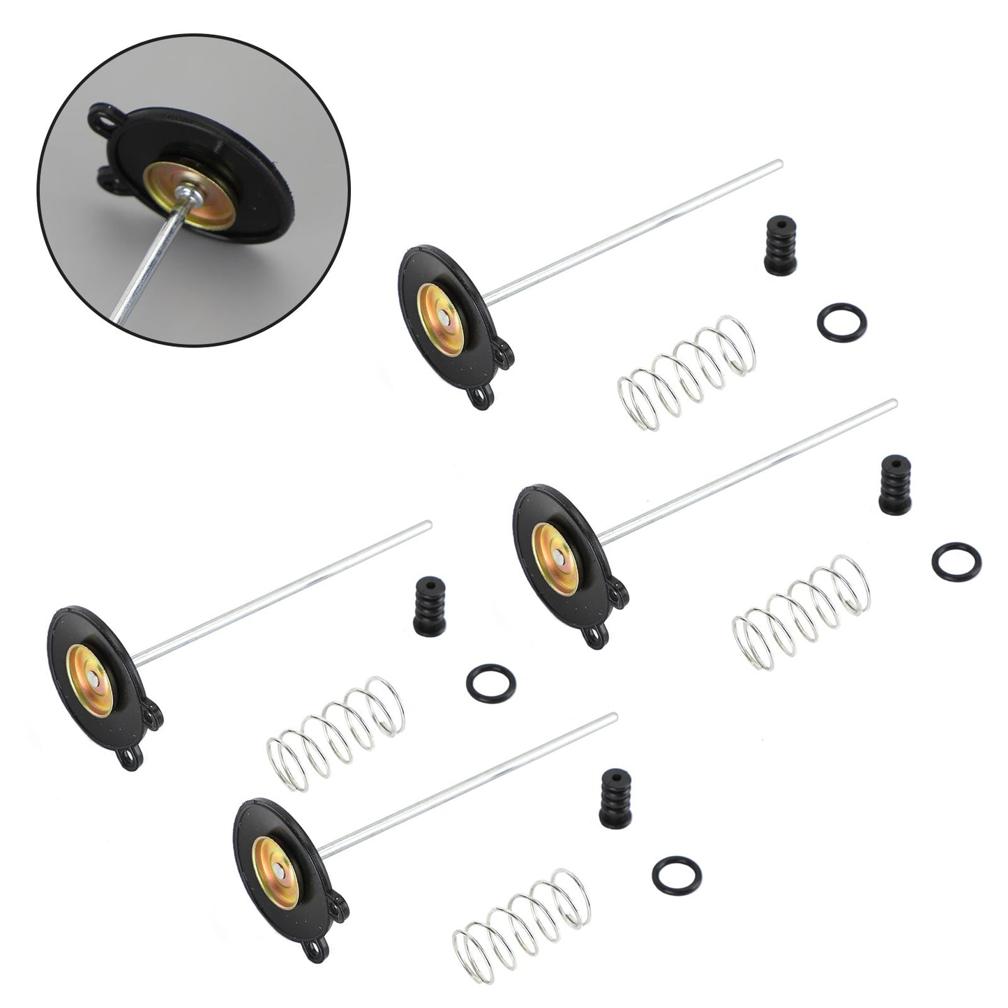 4X Carburatore Carb Rebuild Kit adatto per Honda CB750C 750 Custom CB900C 1980-1982 Generico