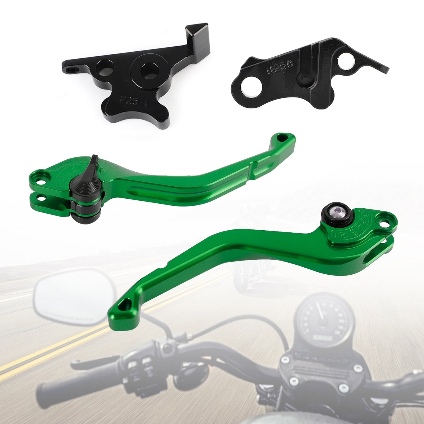 Honda MSX125 CB300F/R CBR500R CB500F Leva freno frizione corta CNC