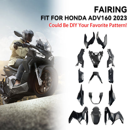 Honda ADV 160 2023-2024 Carrozzeria Carena Stampaggio ad iniezione ABS Non verniciato