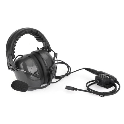 Cuffie regolabili con cancellazione del rumore adatte per Kenwood BaoFeng TK3107 TK3207
