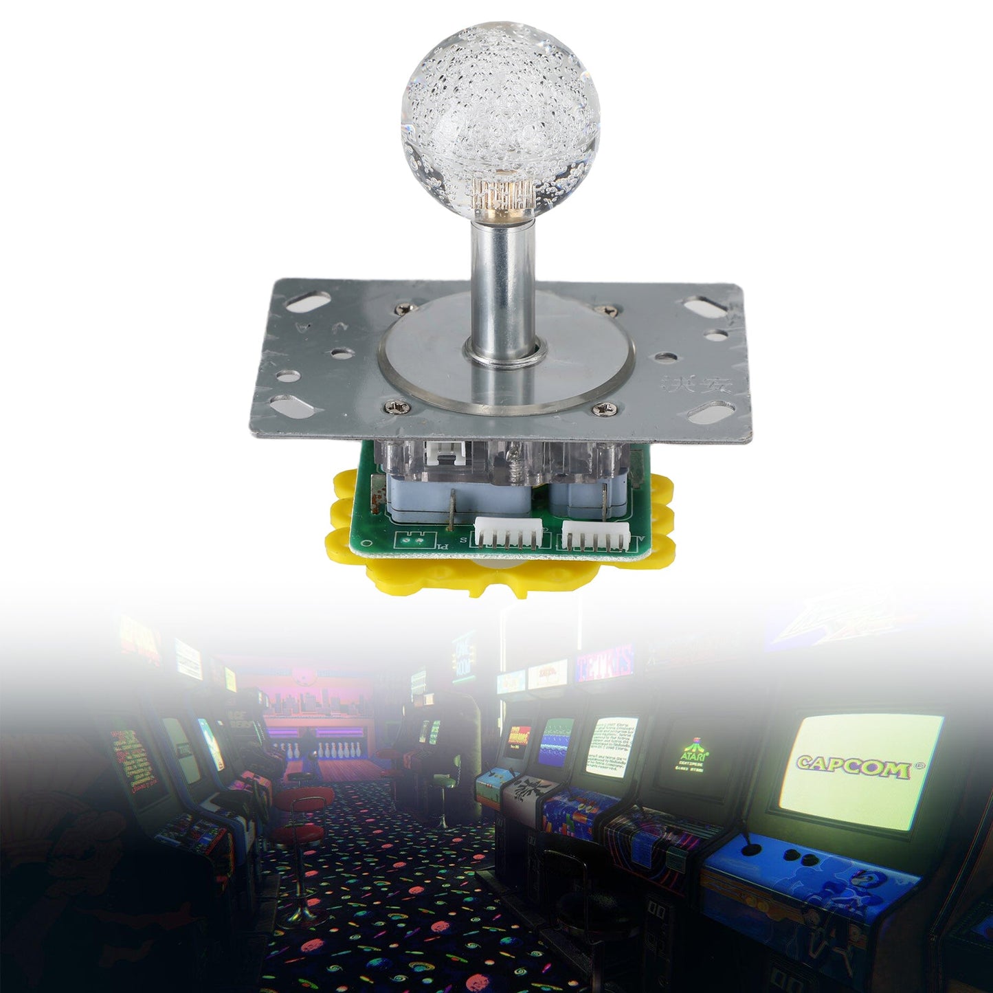 Joystick illuminato colorato a LED commutabile da 4 a 8 vie per Arcade GAME
