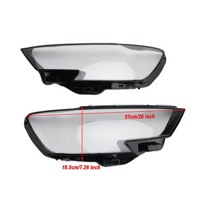 Audi A3 2017-2020 Sinistra + Destra Lente per faro in plastica Guscio di copertura 8V0941783 84