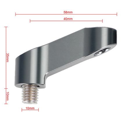 M10 x 1.5mm Prolunga Riser Prolunga Specchio Per BMW R1200 nine T, Scrambelr 14-21 Generico