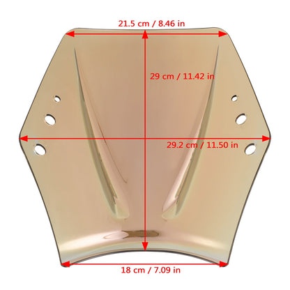 Moto con manubrio da 22mm / 7/8" Parabrezza WindScreen Universale