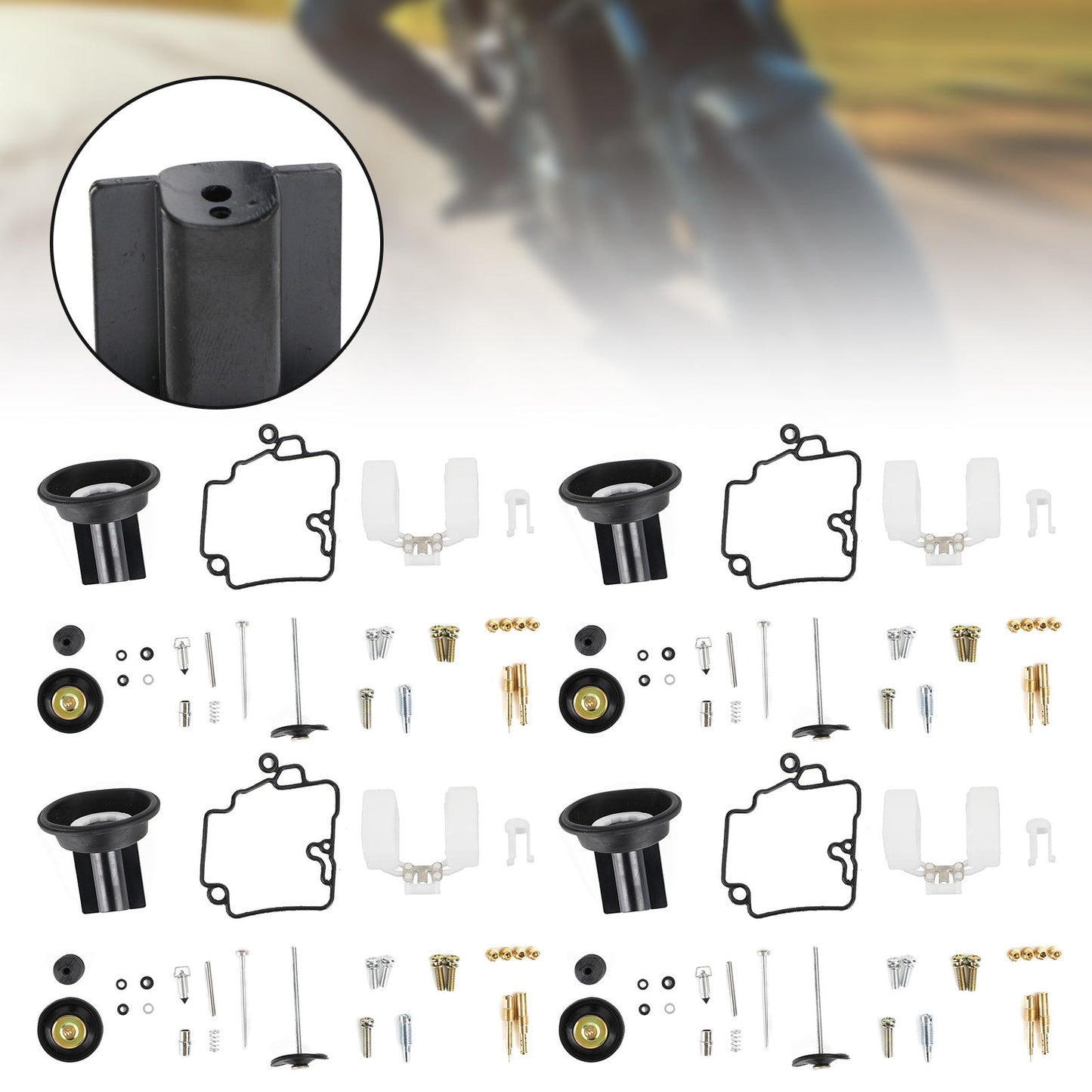 KT CVK24 Scooter Racing 4X Carburatore Carb Repair Kit pompa di accelerazione
