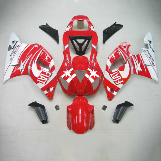 Amotopart Yamaha 1998-1999 YZF 1000 R1 rosso con bianco