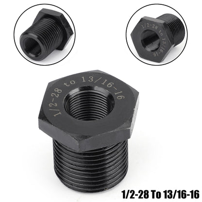 Adattatore filettato filtro olio da 1/2-28 a 13/16-16 più resistente dell'alluminio nuovo