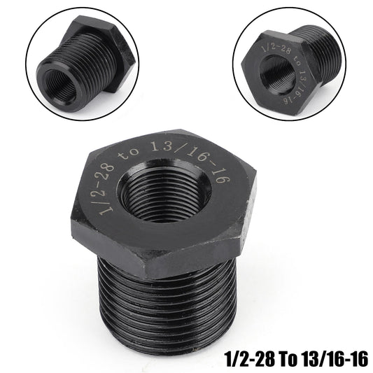 Adattatore filettato filtro olio da 1/2-28 a 13/16-16 più resistente dell'alluminio nuovo