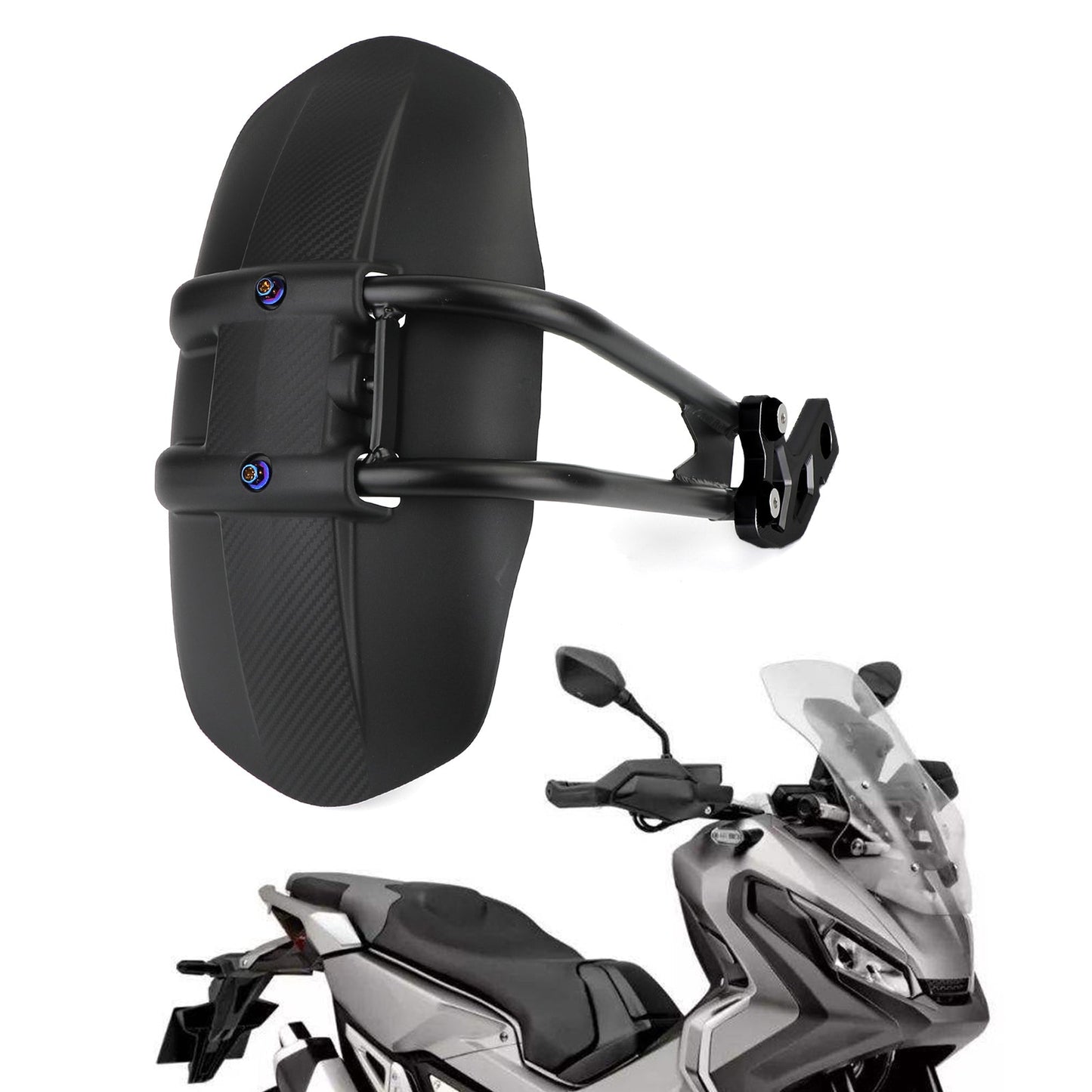 Moto Parafango Posteriore Pneumatico Hugger Parafango per Honda XADV 750 2017-2020 Generico