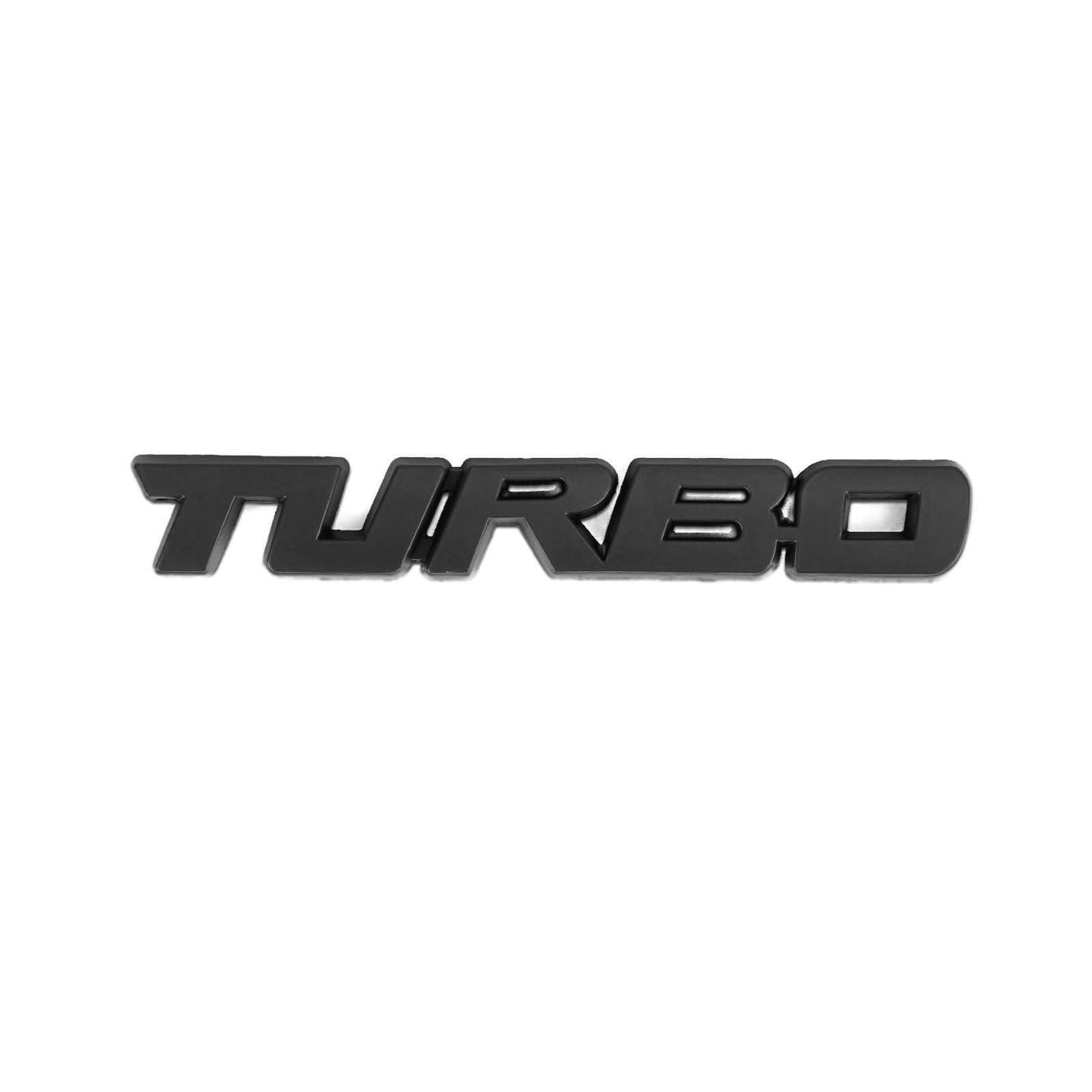 Metallo 3D Turbo Logo Auto Distintivo Dell'emblema Adesivo Tronco Paraurti Decal Argento Generico