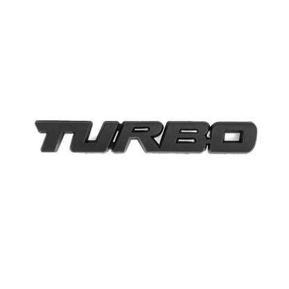 Metallo 3D Turbo Logo Auto Distintivo Dell'emblema Adesivo Tronco Paraurti Decal Argento Generico