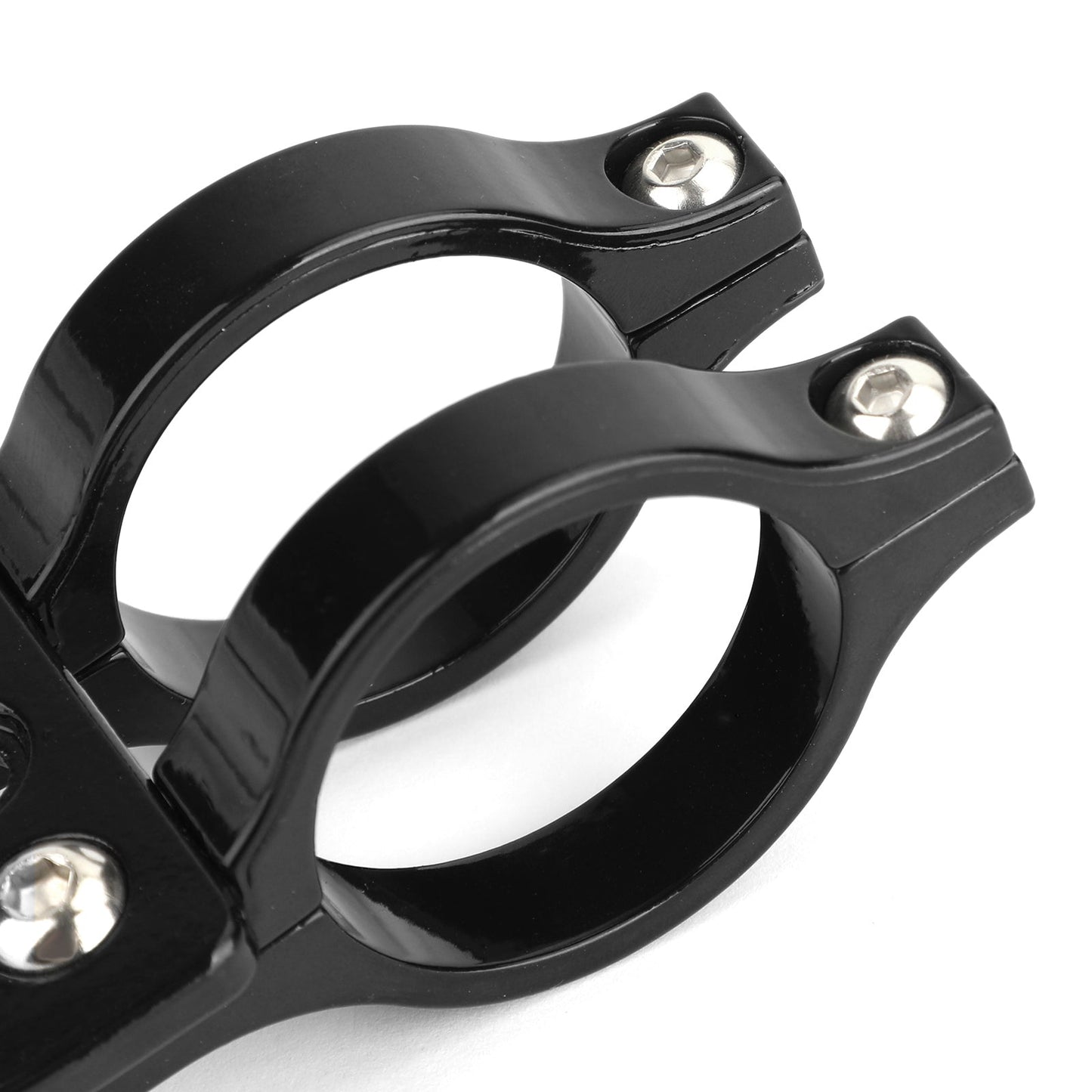 Le migliori offerte per Universal 41mm Headlight Mount Bracket Fork Ear Chopper Cafe Racer Black Generic