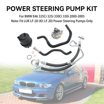BMW E46 320i 323i 325i 328Ci 328i 330i 2001-2005 Kit pompa servosterzo