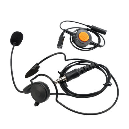 Per IMTP3100 MTP3150 MTP3250 Cuffie tattiche con spina per montaggio posteriore a 6 pin PTT 7.1-C7