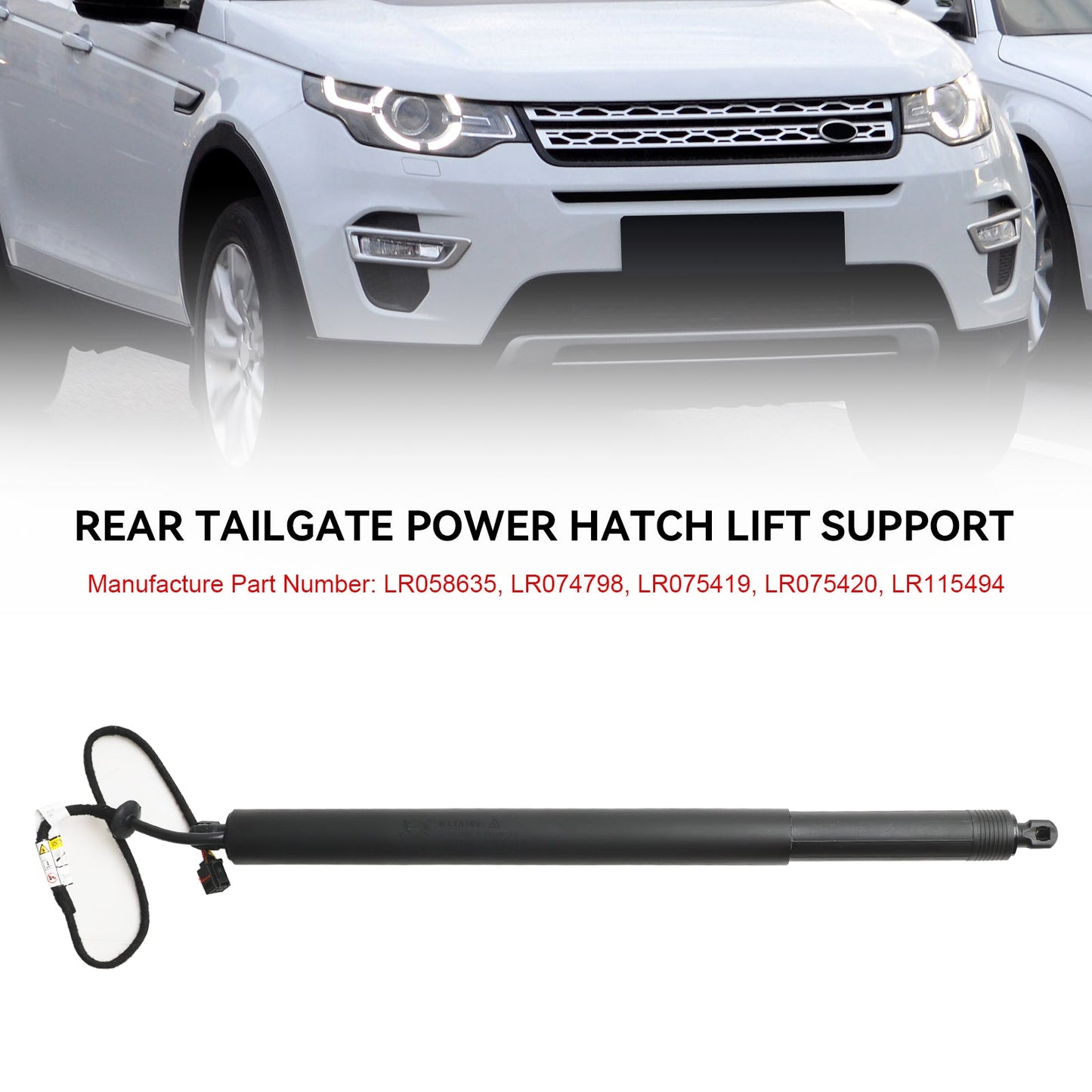 Ammortizzatore a gas per coperchio del bagagliaio posteriore LR075419 per Land Rover Discovery Sport L550 LC