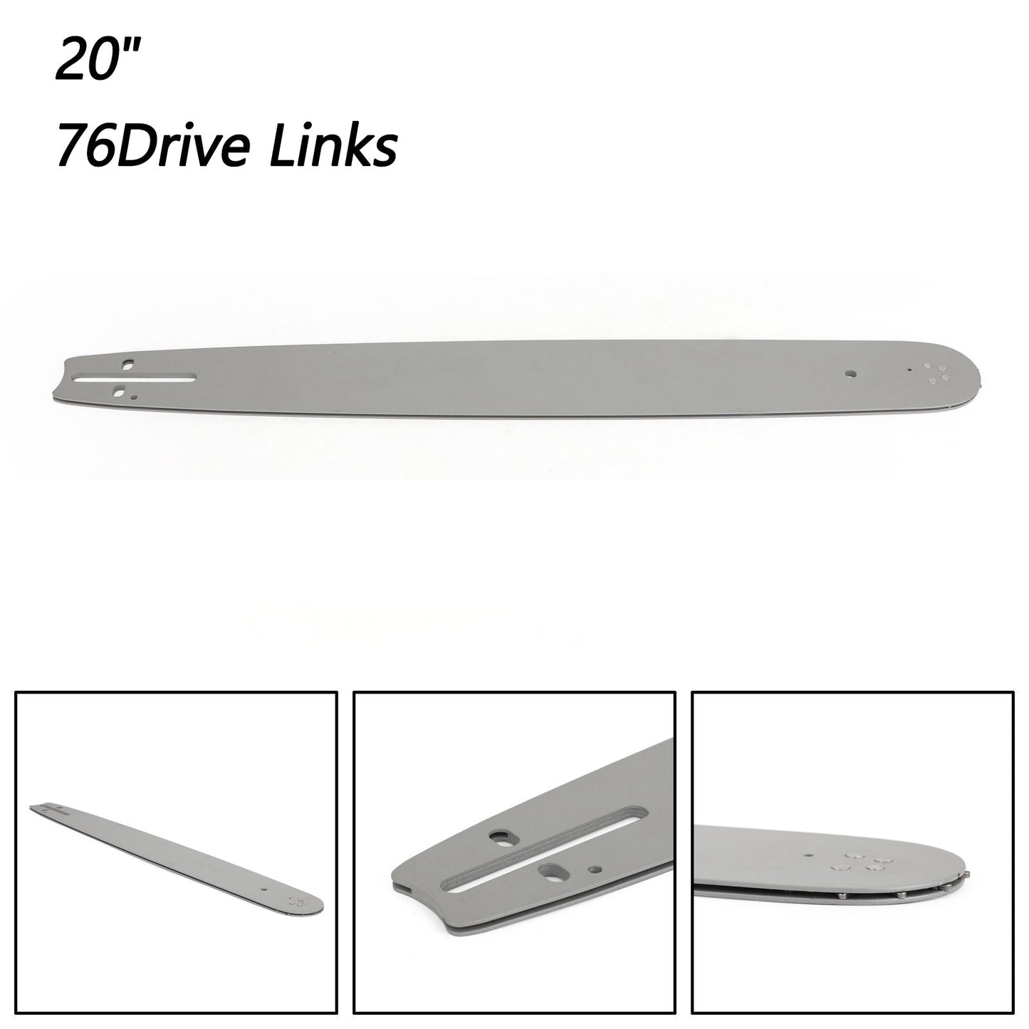 20"BARRA DI GUIDA MOTOSEGA Per 52CC 58CC 62CC 68CC 76 Drive Links 0.325" 0.058 calibro Generico