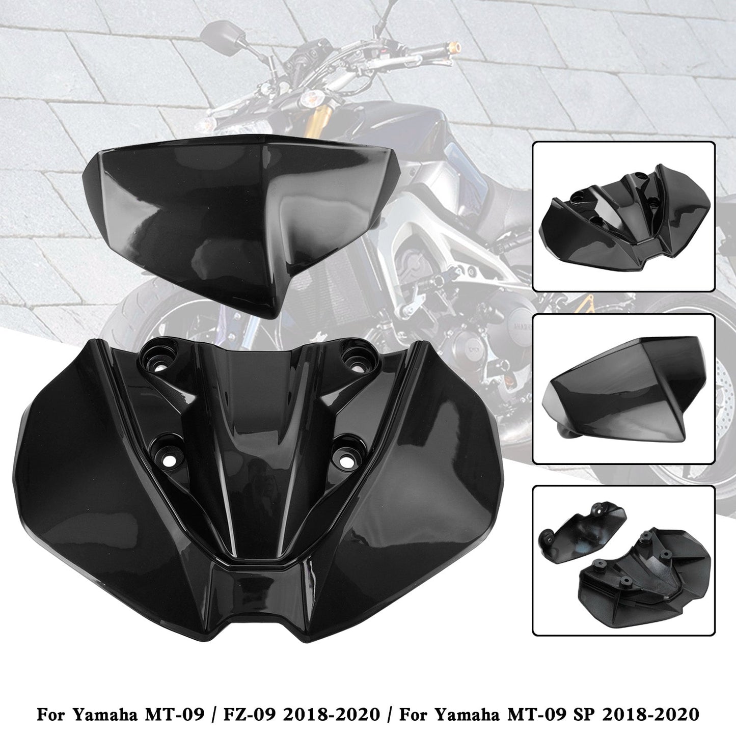 2018-2020 Yamaha MT-09 FZ09 MT-09 SP Copertura parabrezza cupolino