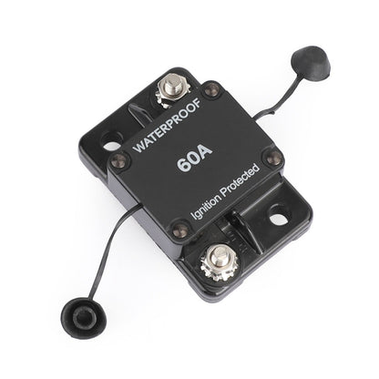 Fusibile interruttore automatico 60A AMP 12-48V DC Interruttore di ripristino automatico per barca per auto IP67