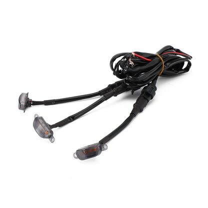 3pcs lente affumicata lampada LED ambra Raptor griglia anteriore luce corrente adatta Ford F-150 generico