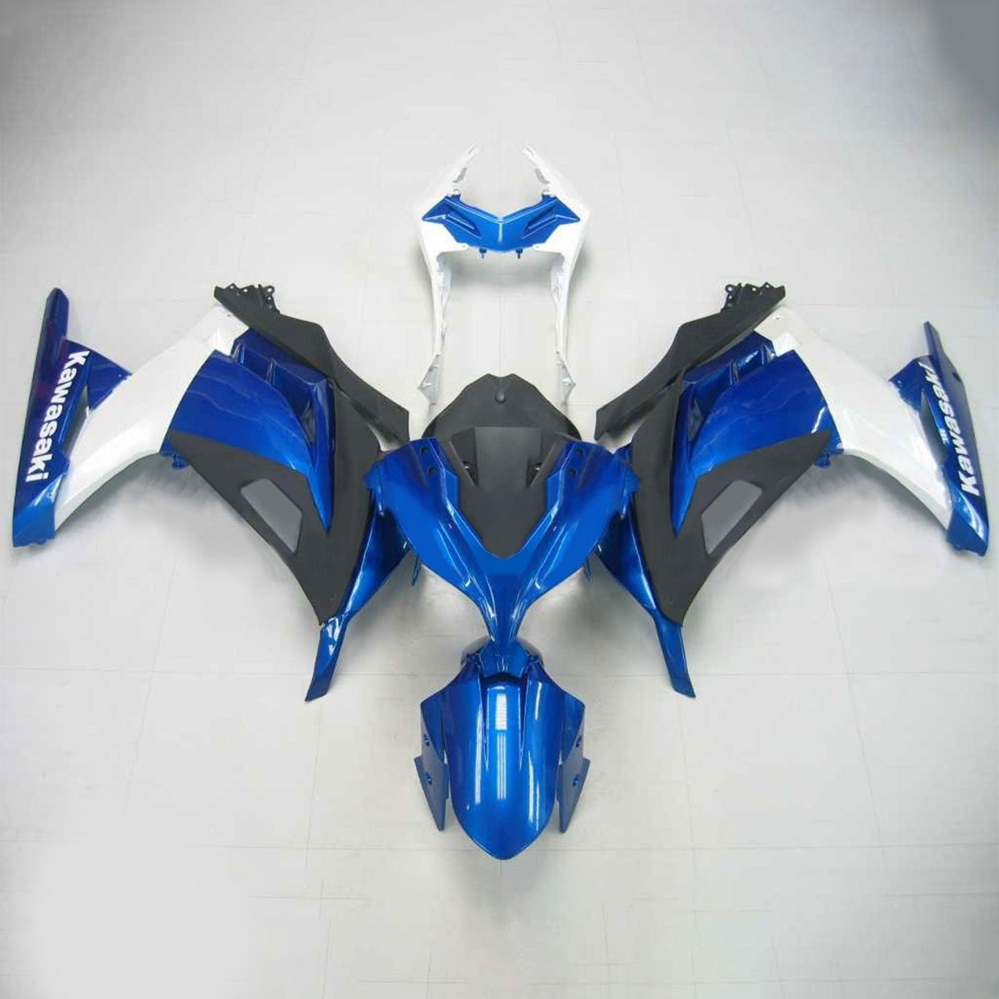 Amotopart Kawasaki 2013-2017 Ex300/Ninja300 Blue White Tearing Kit