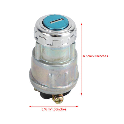 Interruttore a chiave per cilindro di accensione universale Copertura impermeabile 12V 2 chiavi per auto moto barca
