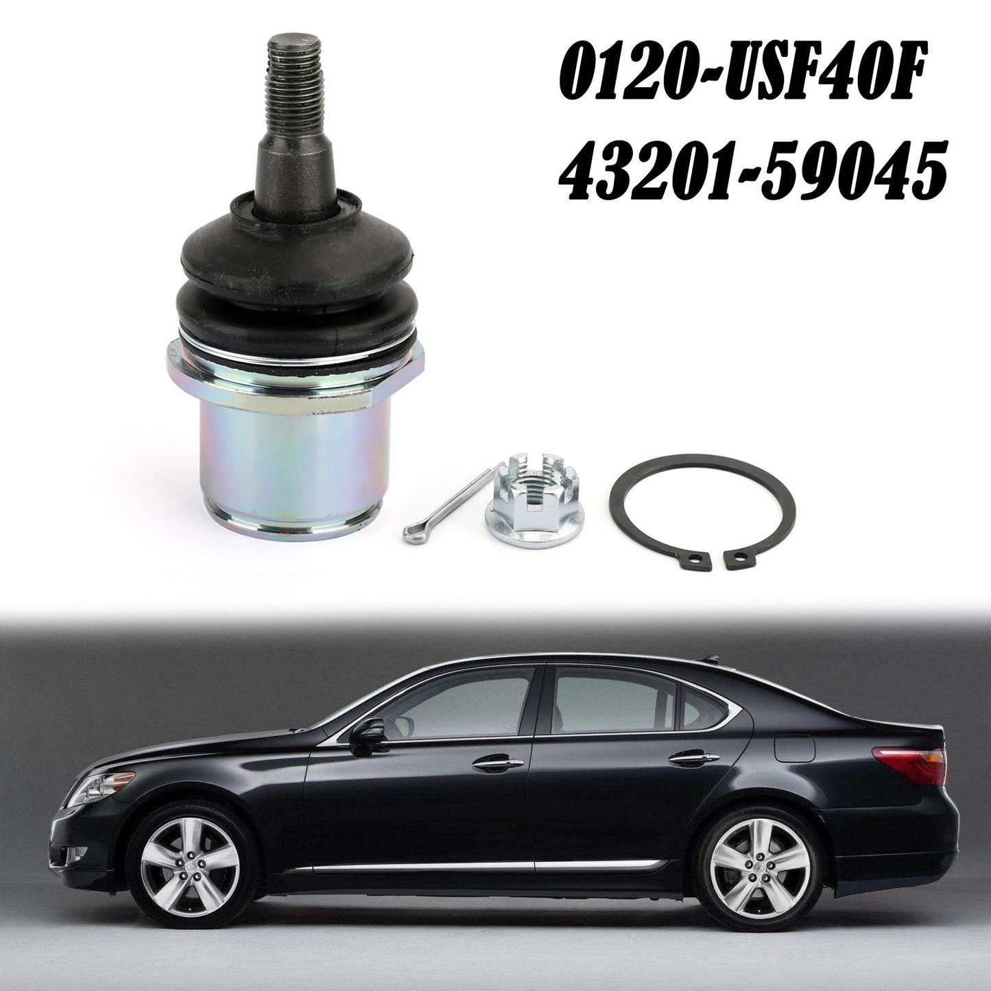 2007-2016 Lexus LS460 2WD RWD 43201-59045 Giunto snodato anteriore inferiore