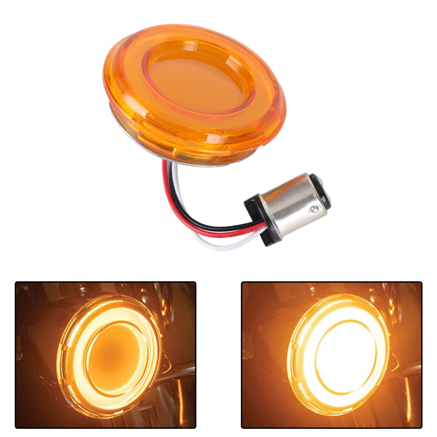 1157 Indicatore di direzione del freno a LED per Touring Street Glide Electra Glide Generico