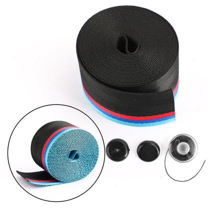 Cintura di sicurezza per auto Fettuccia in poliestere Cintura di sicurezza in nylon retrattile da 3,5 m Generico