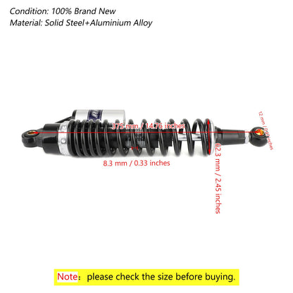 340 mm 375 mm sospensione posteriore ammortizzatori ad aria per Suzuki Yamaha Honda ATV generico