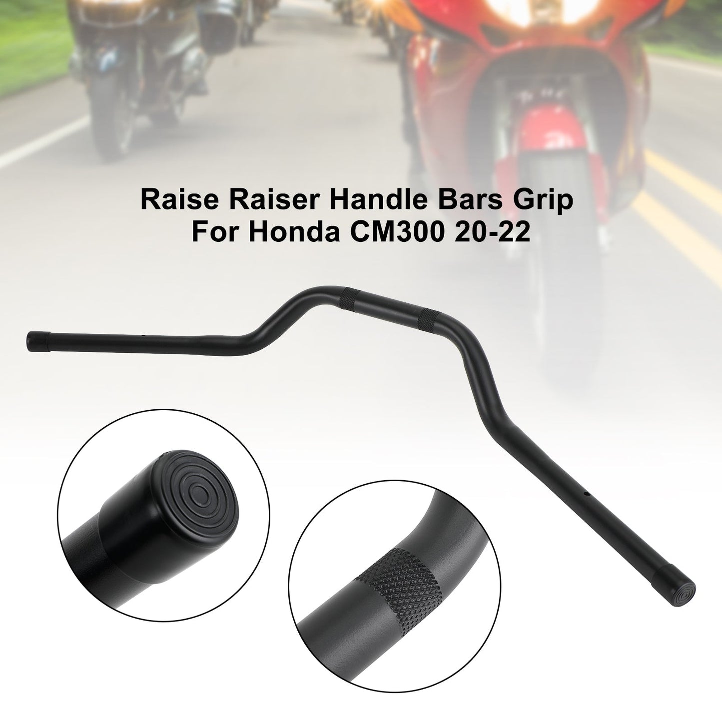 Manubrio Honda Cm300 2020-2022 Universale 7/8" 22Mm Raiser Motor Bars Manubrio Nero