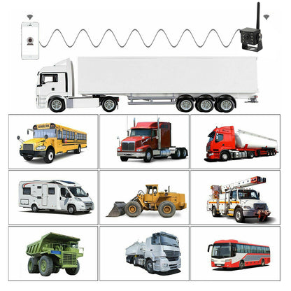 WiFi Wireless Car Truck RV Trailer Vista posteriore Telecamera di backup CCTV per iOS Android