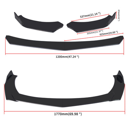4PCS Kit corpo labbro paraurti anteriore universale Spoiler Fit GMC Honda Civic BMW Benz