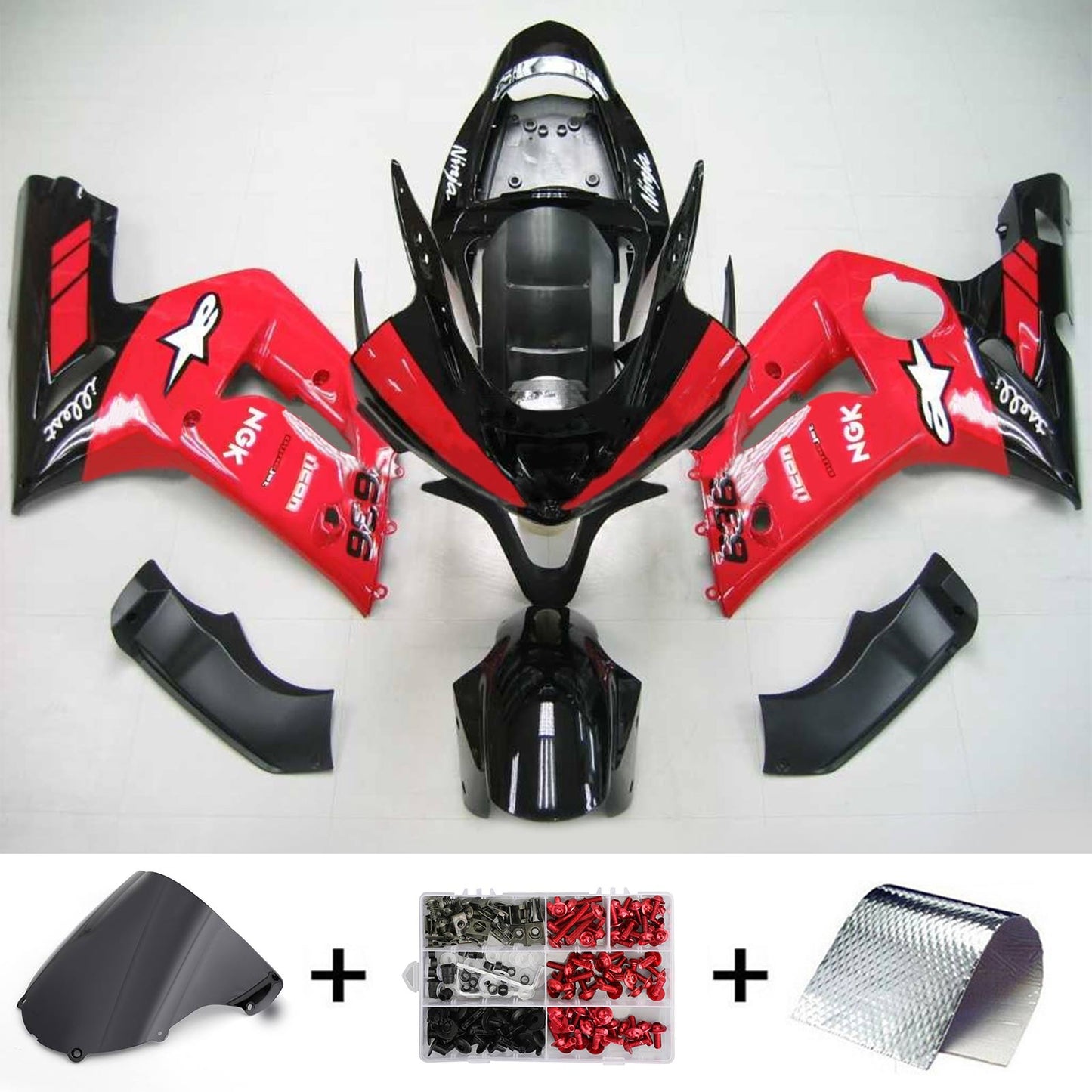 Kit Carenatura Per Kawasaki ZX6R 636 2003-2004 Generico