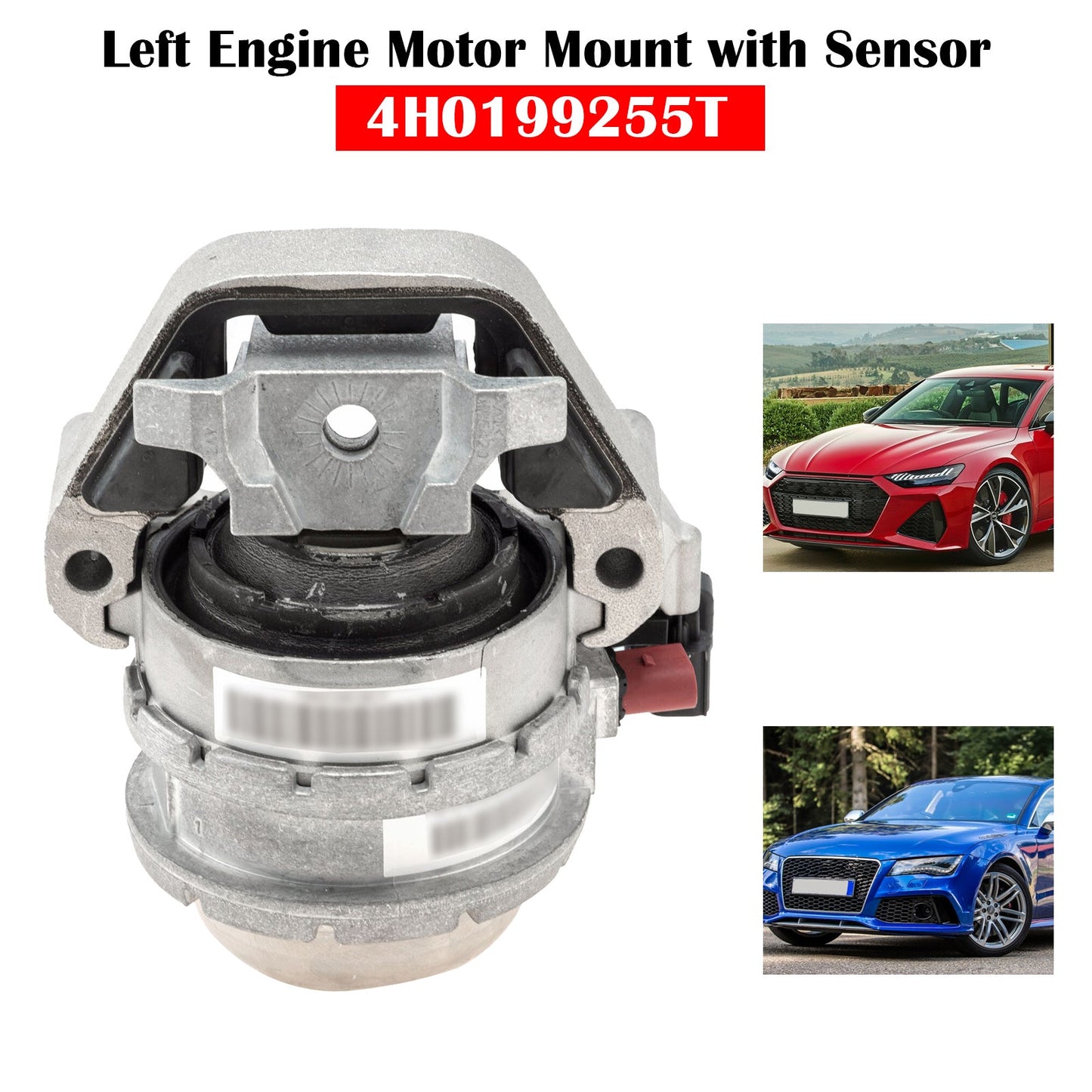 Supporto motore motore sinistro Audi S6 RS6 S7 RS7 4.0L 2013-2018 con sensore 4H0199255T