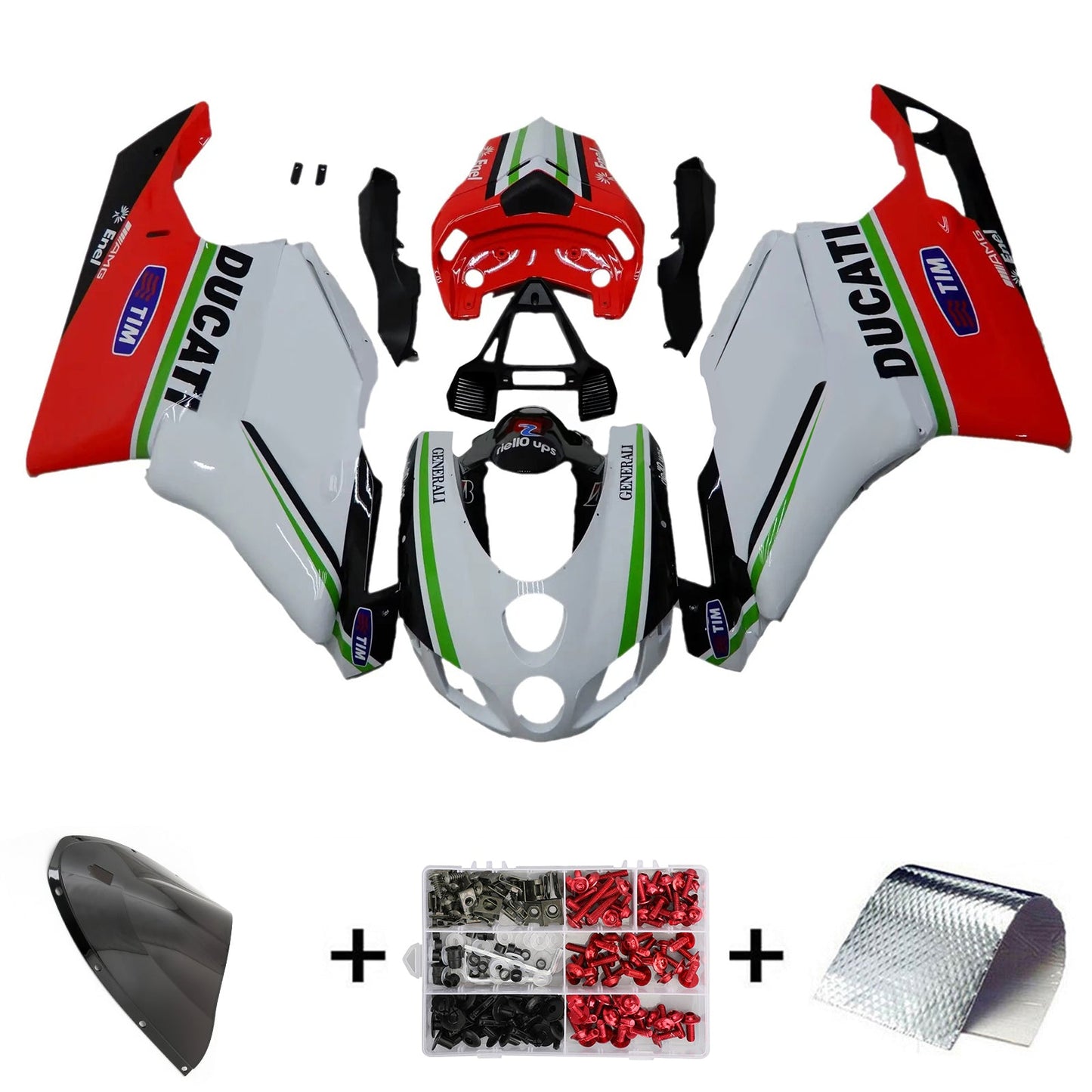 Amotopart Ducati 999 749 2005 2006 Carena Kit Carrozzeria ABS