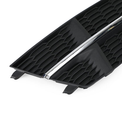Paraurti anteriore griglia inferiore griglia per Audi A6 C7 S-Line 2016-2018 nero cromato generico