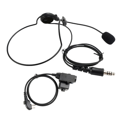 7.1-C7 Cuffia tattica con presa per montaggio posteriore 6 pin U94 PTT per HYT TD500 TD510 TD520