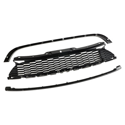 MINI R55 Cooper S e JCW 5 porte Estate 2008-2014 3 pezzi Griglia anteriore nera lucida