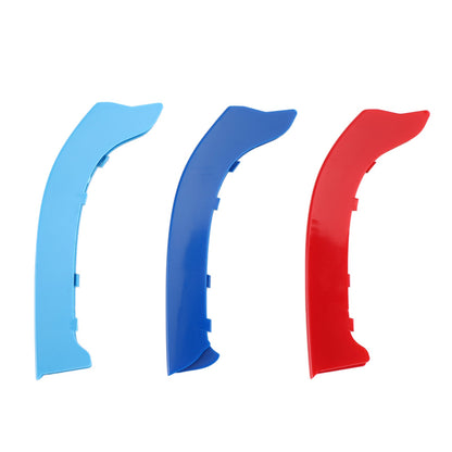 BMW Serie 3 2009-2012 Tricolore Griglia anteriore Griglia di copertura Strisce Clip Trim