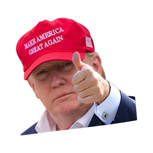 Adesivo per finestrino dell'auto Life Person Size Passenger Ride con Trump President 2020 L