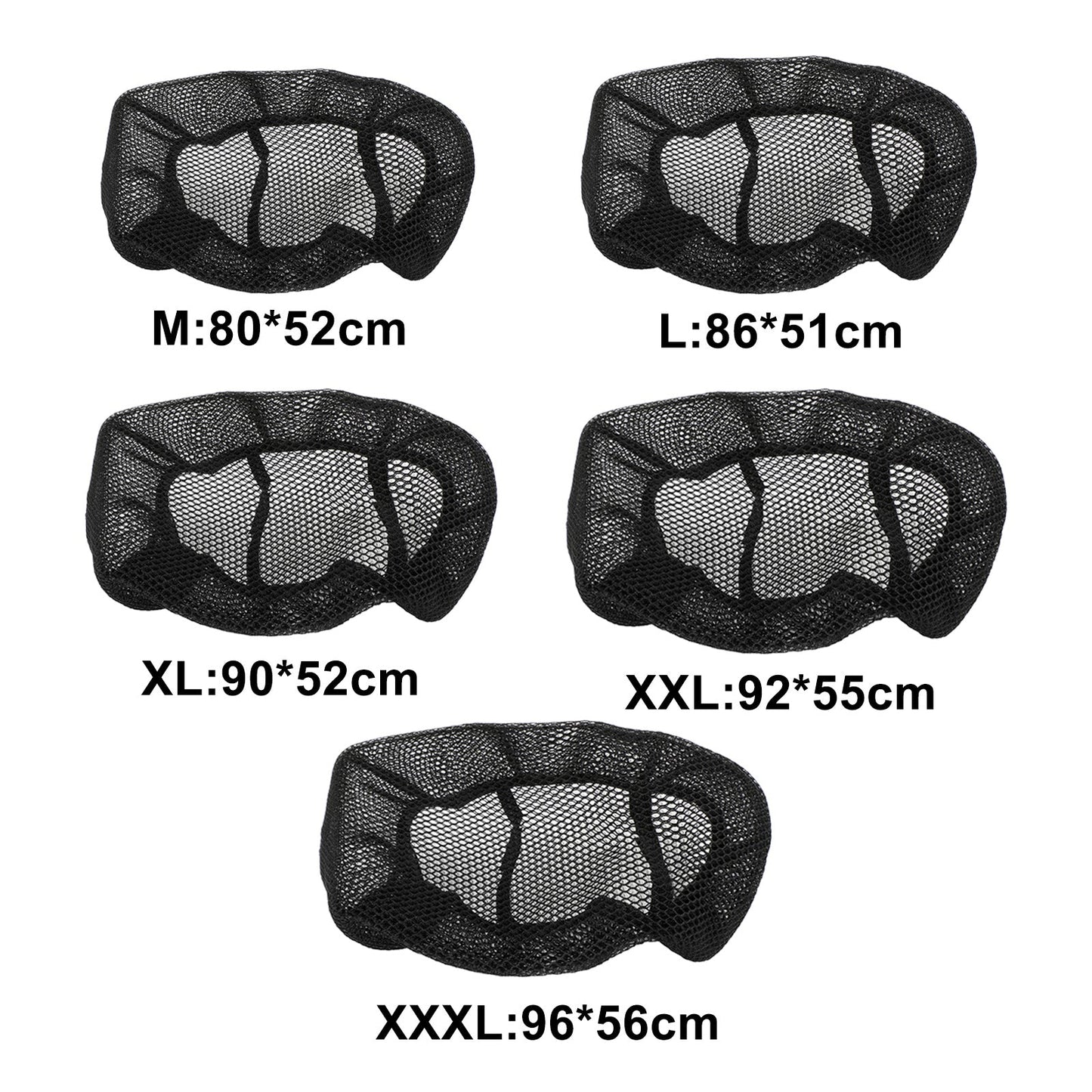 Coprisedile in rete resistente al calore universale per moto scooter moto XXXL