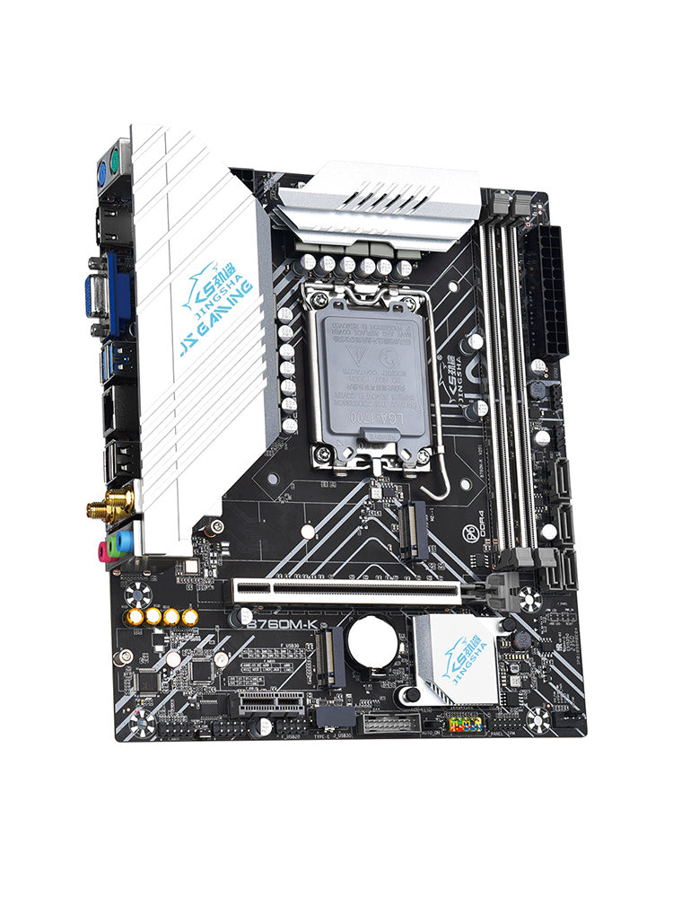 Scheda madre B760M-K Memoria DDR4 LGA-1700 pin La doppia interfaccia M.2 supporta il Wi-Fi