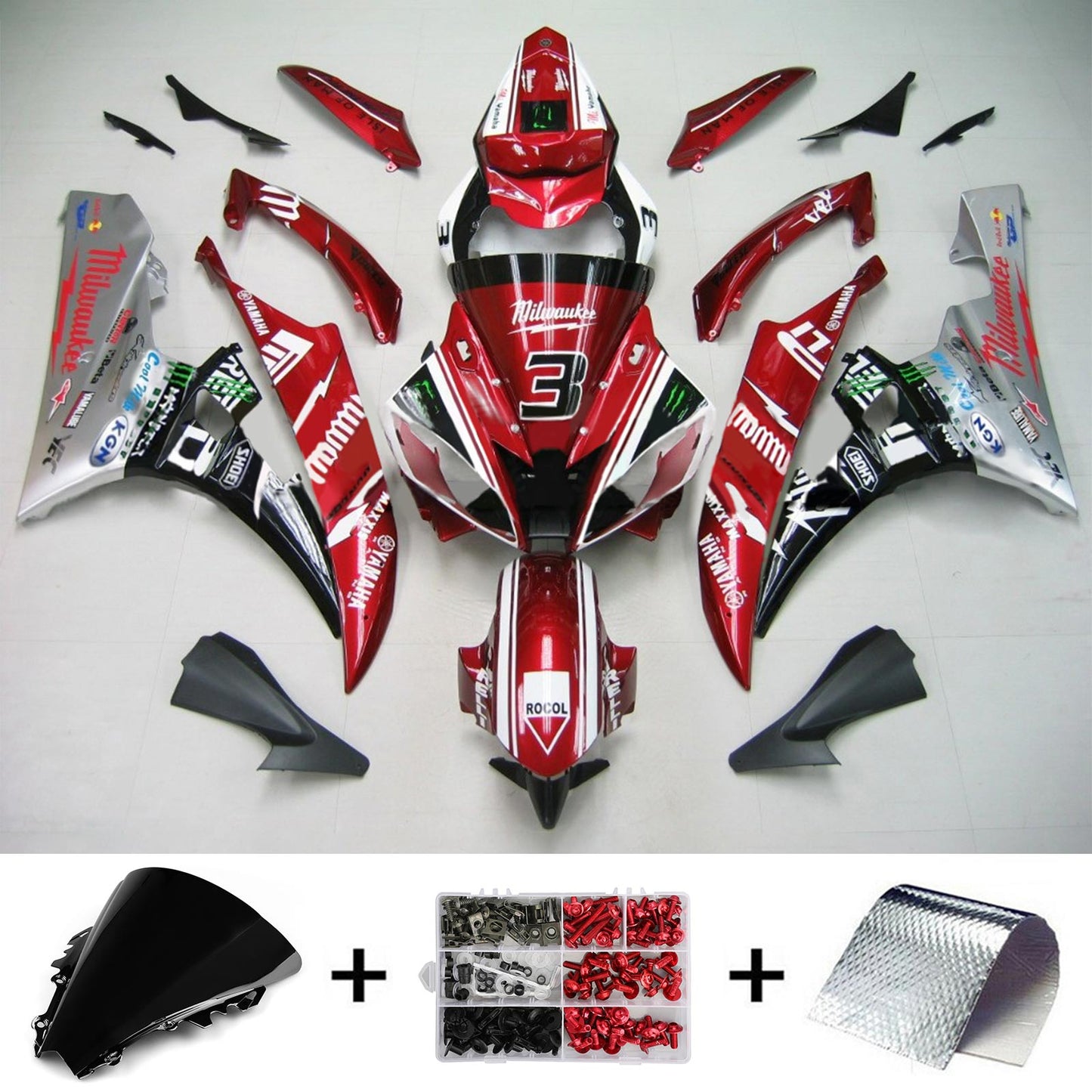 Kit Carena Per Yamaha YZF 600 R6 2006-2007 Generico