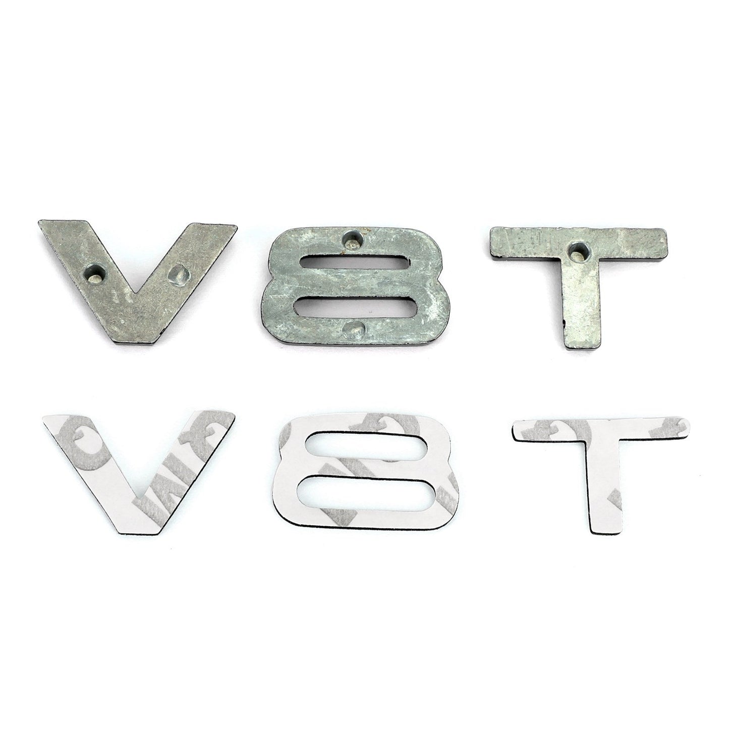 Distintivo dell'emblema V8T adatto per AUDI A1 A3 A4 A5 A6 A7 Q3 Q5 Q7 S6 S7 S8 S4 SQ5 nero generico