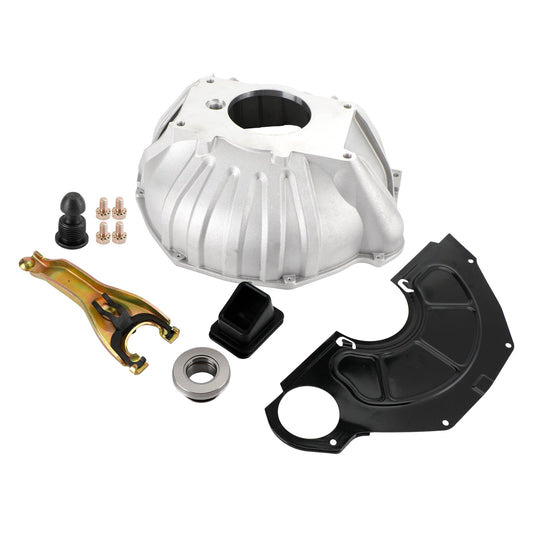 1963-1981 Chevrolet Corvette* 3899621 Kit alloggiamento campana e forcella frizione da 11", cuscinetto estraibile e copertura Fedex Express
