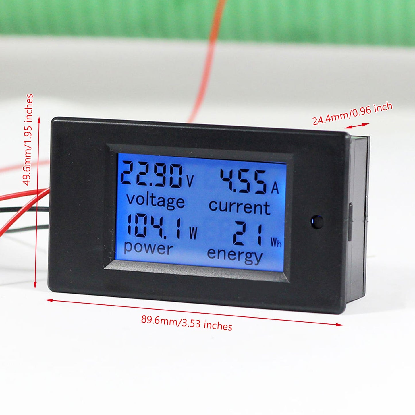 DC 20A 100V LCD Digital Volt Tensione Watt Corrente Misuratore di potenza Amperometro Voltmetro